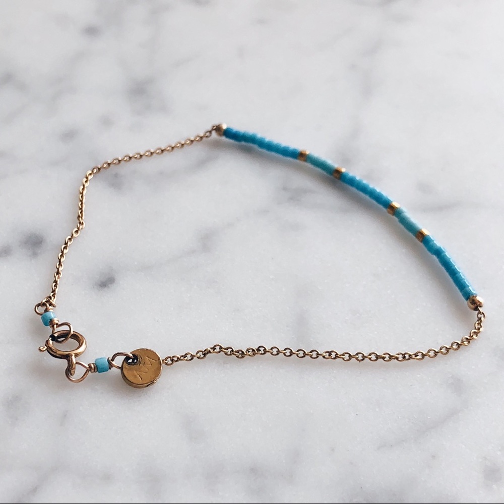 🆕 Delicate Gold & Turquoise Bracelet